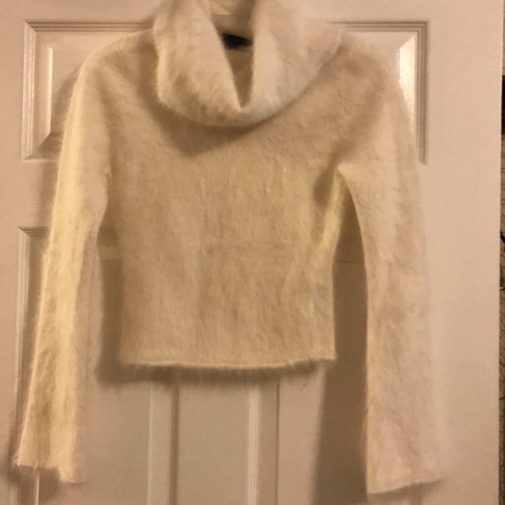 Cream Turtleneck Sweater
